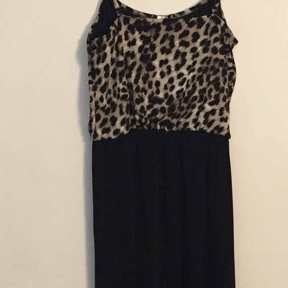 NWT Style & Co Leopard Print/Black Dress - Picture 7 of 10